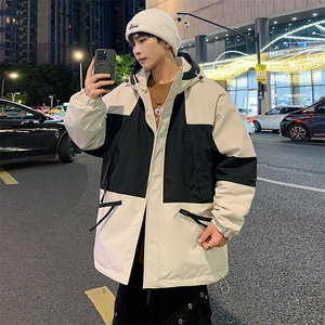 港风棉衣男宽松防风防水加厚冲锋衣棉衣外套MY8818-P98图片