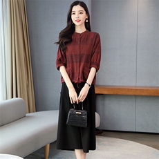 时尚潮流套装/套裙舒适休闲2021年夏季五分袖优雅气质，女装套装/套裙，悠米