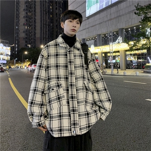 2023新款春秋季夹克男港风宽松潮流男百搭上衣外套JK06578-P68图片