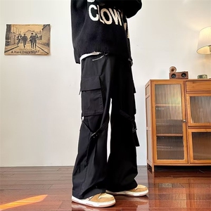 男秋季新款港风休闲裤纯棉A749P40图片
