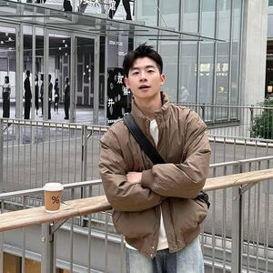 冬季新款加厚棉衣男韩版宽松保暖棉服外套潮AMY02-P82,lv棋盘格外套搭配图片