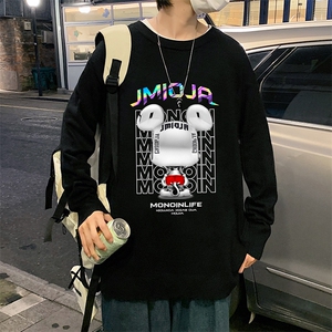 M67214-P45 加绒款-P65圆领毛衣男大码针织衫男毛线衣线衫图片