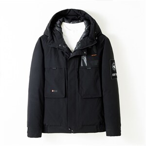 中年羽绒服男冬季宽松连帽羽绒服爸爸冬装保暖外套ALXB8808-P285图片