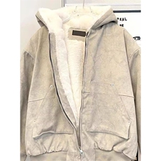 【量大价格可谈】美式加绒加厚男女冬季羊羔毛棉服外套W95P109，男装棉衣，星座1112-1