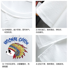 Q11196-P30春夏季七分袖t恤男大码五分袖男短袖中袖展架，男装T恤，电商A040A