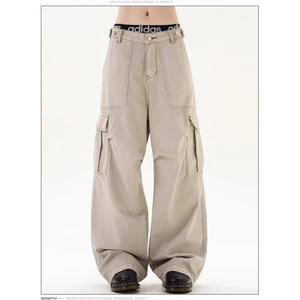 AK2056-P66美式高街潮流痞帅港风复古做旧牛仔裤,女装休闲裤,星座617A-2