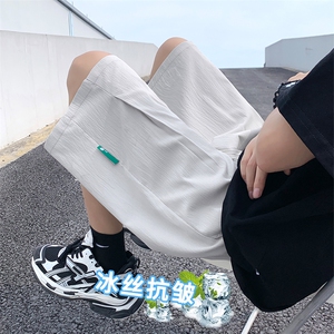 抗皱百搭夏季潮流休闲舒适冰丝清爽速干冰丝短裤DK530特批22图片