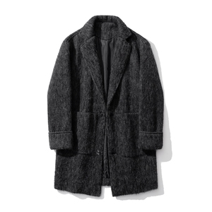 1长毛马海毛财阀羊毛呢长款大码M-5XL西装毛呢外套男FY77909P198图片