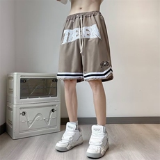 美式短裤男夏季复古休闲潮牌五分裤D6041P34，男装休闲裤，星座1116-2