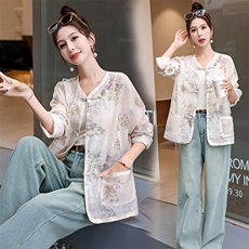 防晒衣。2024夏装新款新中式优雅时尚清爽短外套，女装防晒衣，浙宝281