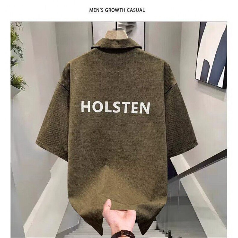 网图现货高级感重磅短袖T恤男士POLO衫夏季帅气休闲套装R9911-P70,男装T恤,星座1005-4