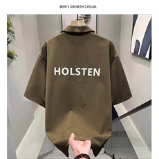 网图现货高级感重磅短袖T恤男士POLO衫夏季帅气休闲套装R9911-P70，男装T恤，星座1005-4