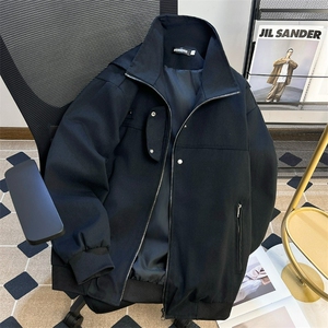 684-P68 美式复古高街底特律工装外套男春秋季潮牌宽松百搭翻领图片