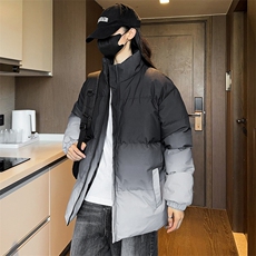 冬季男士新款加厚宽松立领渐变棉衣上衣外套青年棉服8890-特P55，男装棉衣，星座1403A