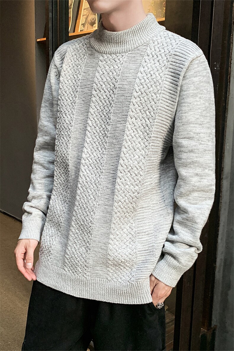 冬季新款半高领毛衣男韩版潮流针织衫加厚保暖打底线衣DS515T,男装针织衫/毛衣,电商A102