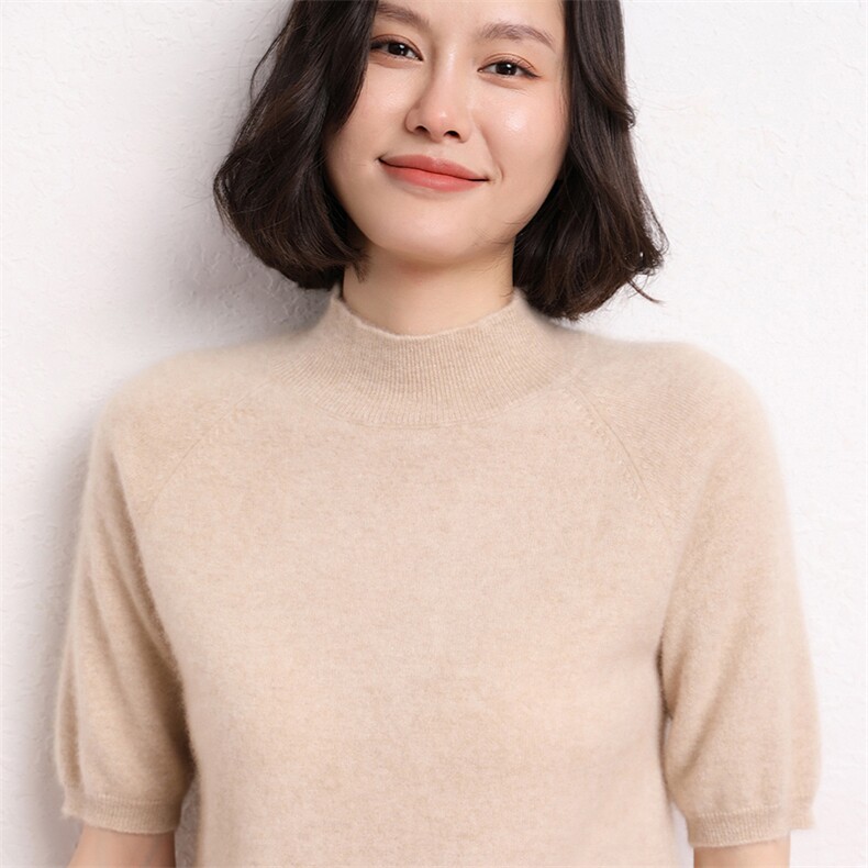 打底衫女显瘦柔软长袖针织衫秋冬新款毛衣,女装羊毛衫,五色羊羊绒