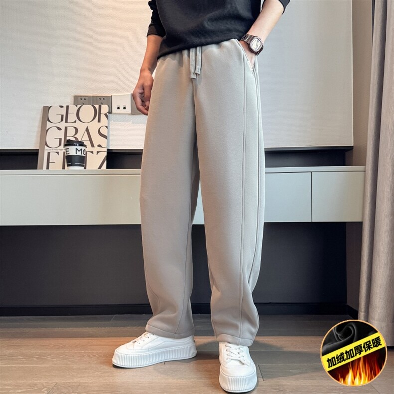 抖音K6265常规P55控88加绒P65控98店主小伙轻熟加绒弯刀卫裤,男装休闲裤,电商B340