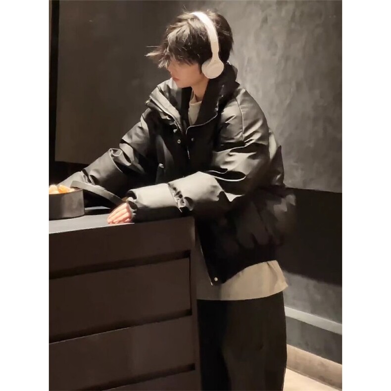 复古短款pu皮棉服男冬季棉衣外套MY258P80直播,男装棉衣,星座1904A