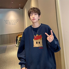 ！圆领卫衣男装港风长袖T恤男外套男WY182-P28，男装卫衣，电商B367