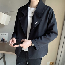 店主风~2025秋季大翻领刺绣设计休闲西装夹克外套K068/P95，男装夹克，电商B331