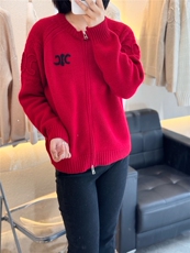 圆领羊绒开衫女外套秋冬新款山羊绒毛衣针织衫外搭，女装羊绒衫，大千羊绒