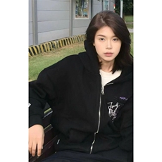 美式连帽卫衣男女秋冬季2025宽松慵懒风开衫外套潮W8025，女装短外套，星座1116A（原606A-3）