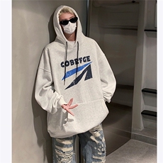 主推连帽套头cityboy印花图案卫衣男秋季港风潮流宽松外套P53，男装卫衣，电商C306-1
