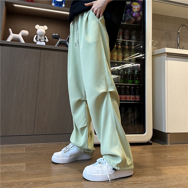 抖音品质夏季垂感冰丝休闲裤PJ02-P45尺码M-3XL,男装休闲裤,星座808A-1