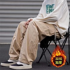 秋冬季日系复古休闲裤男ins机能风宽松直筒运动工装长裤KX1515，男装休闲裤，星座1116A-1（原606A）