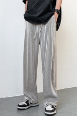 8XL-M特大码肌理感冰丝薄款休闲裤长裤男宽松百搭情侣裤K922P45，男装休闲裤，电商D206-1