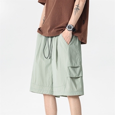 现货夏季工装短裤男ins潮牌休闲百搭潮流痞帅五分裤D02521-P38，男装牛仔裤，星座308B-2