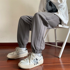 卫裤男生春秋季百搭休闲长裤运动宽松束脚裤潮牌裤子K0358-P43，男装休闲裤，星座308B-1