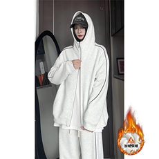 加绒加厚运动服套装W4683JR（加绒）特P60/K8666JR（加绒）特P45，男装休闲套装，电商A007