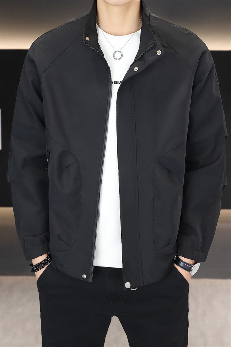 夹克男秋季立接高品质外套型男商务休闲百搭外套夹克N7936-P75,男装夹克,星座310B-3