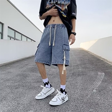五分裤宽松型青春流行百搭男原宿夏季潮牛仔裤CT05P38，男装牛仔裤，星座1116-2