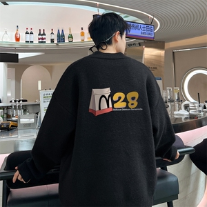 高质量！秋冬季半高领毛衣男士加绒加厚线衣男针织衫男MY180-P45图片