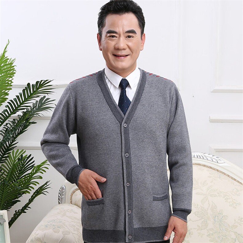 2025时尚百搭通勤简约休闲开衫，男装羊毛衫，亚东羊绒制品