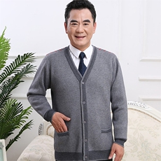 2025时尚百搭通勤简约休闲开衫，男装羊毛衫，亚东羊绒制品