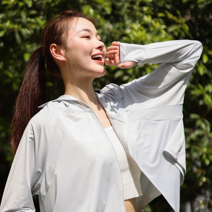 蕉下同款防晒服新款帽子面罩一体斗篷防晒衣,女装防晒衣,蝶眷