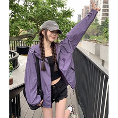 防晒衣女夏2024新款轻薄透气骑行防晒服运动罩衫薄外套T1240-P65，男装防晒衣，星座911-2(原星座613-2）