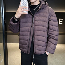 新标902025新款高品质无胆穿刺宽松排骨服连帽羽绒服5878-P355，男装羽绒服，电商A413