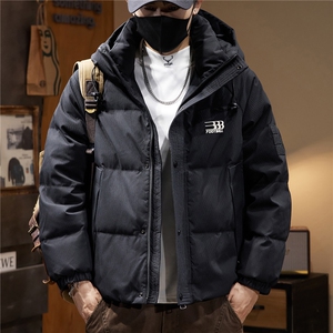 美式连帽冲锋衣羽绒服2025冬季工装夹克男款户外保暖登山服图片