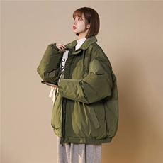 中性白鸭绒22冬季ins基础款纯色保暖立领羽绒服YR210P195控258，男装羽绒服，A247A