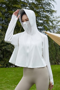 夏季新款冰丝防晒衣短款外套防紫外线遮阳服女皮肤衣凉感F066-P25图片