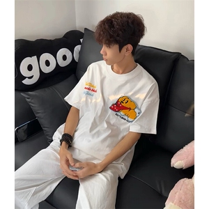 万针全刺绣工艺抖音得物高品质260克重磅纯棉双纱美式高街短袖T恤图片