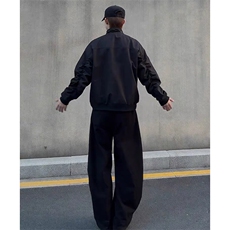 美式立领飞行夹克外套男款秋季cleanfit棒球服一整套ootd穿搭套装，男装夹克，星座1213