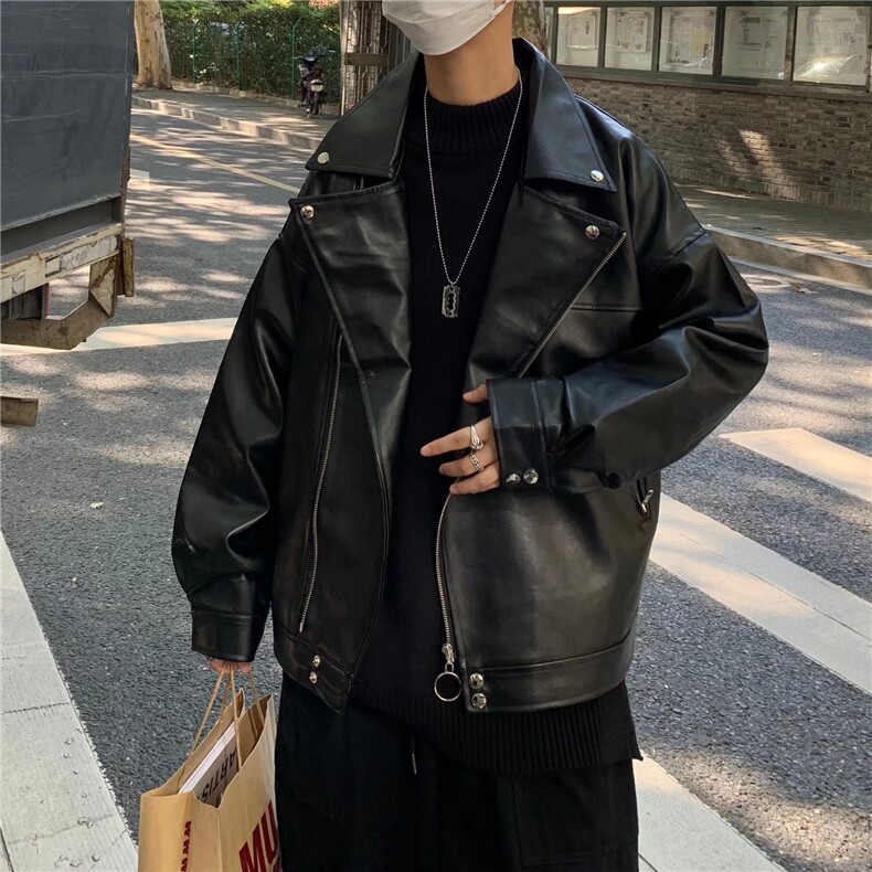 潮流夹克潮男春季PU皮夹克J181P73,男装夹克,星座1116-2