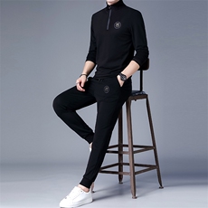 DZF-790钱塘2020-3秋季新款时尚休闲帅气中青年男士套装P102，男装休闲套装，钱塘207-3