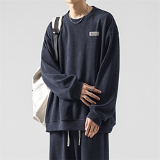 加绒加厚时尚潮牌卫衣圆领卫衣宽松TW893-常规特批53加绒特批63，男装卫衣，星座718