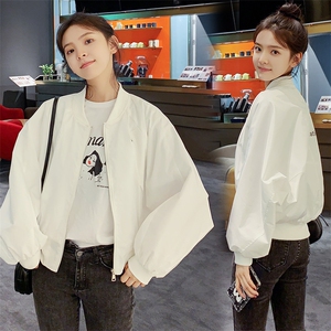26年新款宽松棒球服i港风夹克短款黑色外套女春秋182-1901P90K138图片